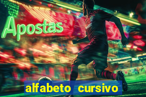 alfabeto cursivo para treinar caligrafia